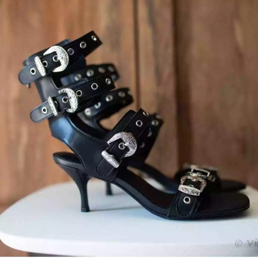 Jeffrey Campbell Free People Eclectica Ankle Strap Sandal 8.5